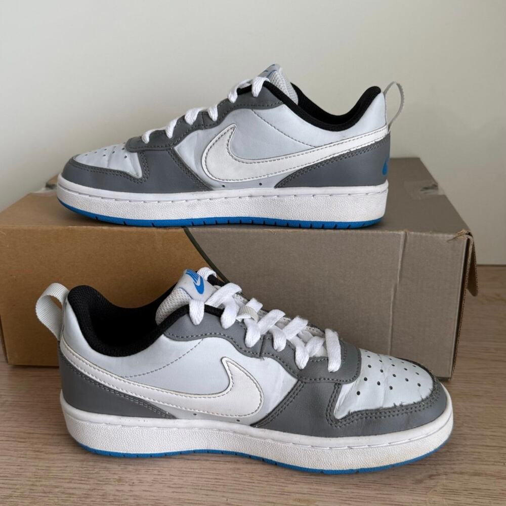 Nike Court Borough Low 2 SE 'Photo Blue' Kids Sneakers - SZ 3.5 Y - Picture 10 of 12